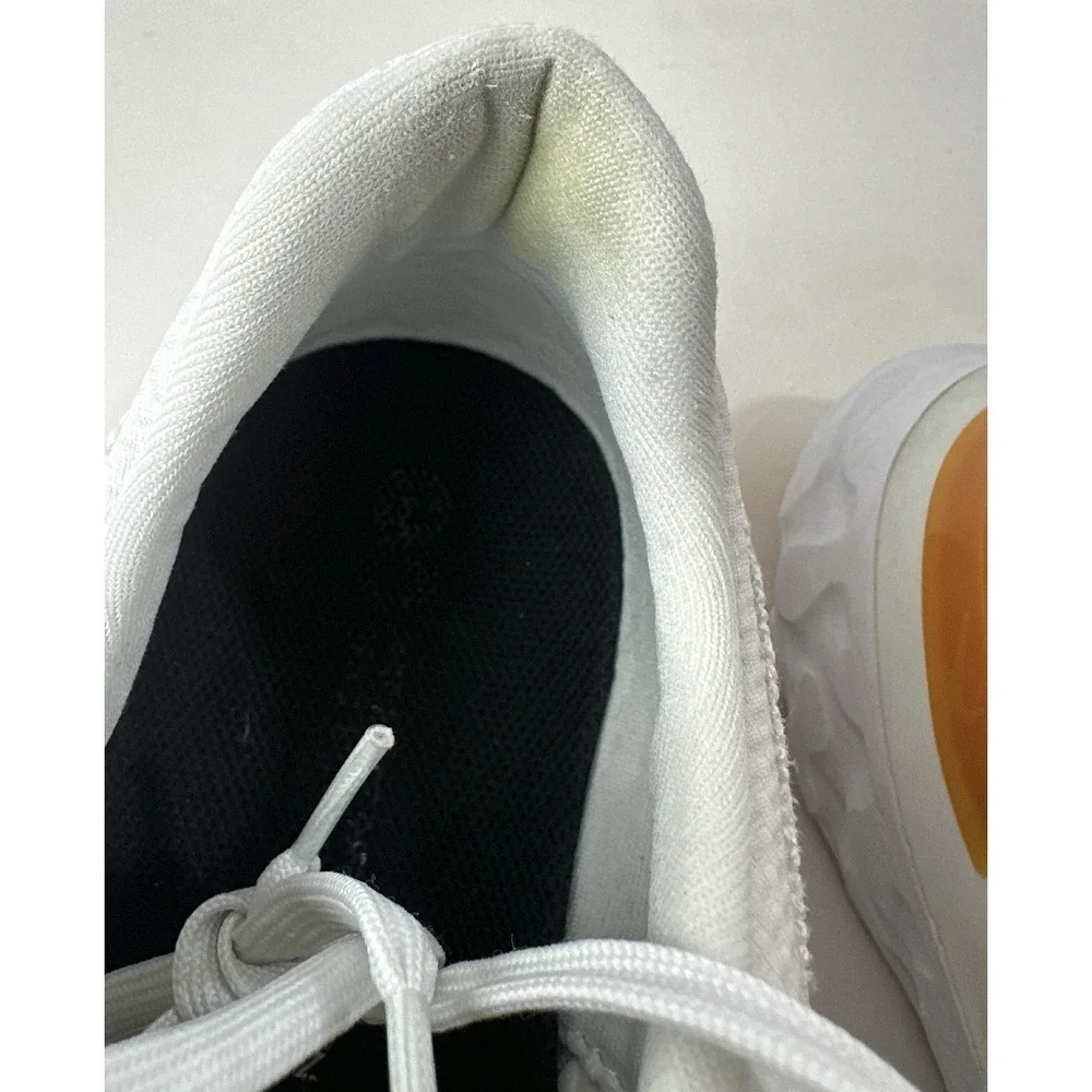 Nike React Infinity Run Flyknit 3 Shoes White Grey Kumquat Mens 11.5 DH5392-100 - Picture 12 of 16